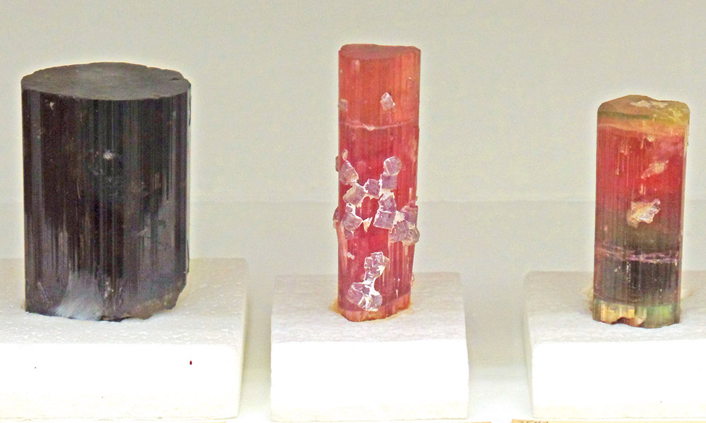 Welsh Hall, tourmaline specimens